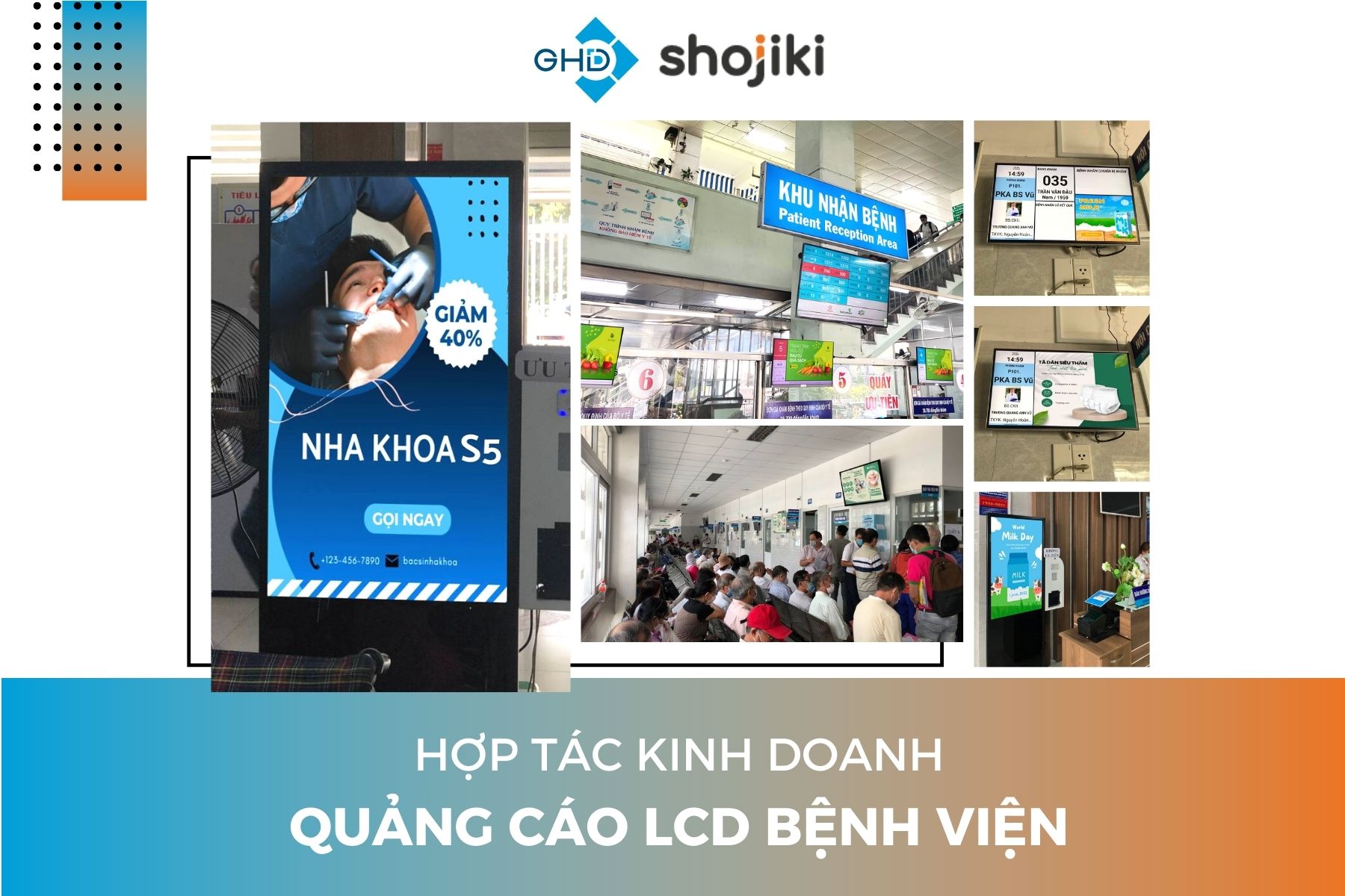 Shojiki ký kết hợp tác với GHD khai thác quảng cáo DOOH tại các bệnh viện lớn